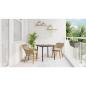 Preview: Garten Essgruppe mit Kissen 3 pcs Beige Poly-Rattan