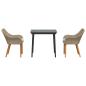 Preview: 3-teilige Garten-Essgruppe Beige Poly Rattan