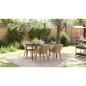 Preview: 5-teiliges Garten-Esszimmer-Set Beige Poly Rattan