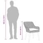 Preview: 7-teiliges Garten Esstisch Set Beige Poly Rattan