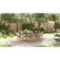 Preview: 7-teiliges Garten Esstisch Set Beige Poly Rattan