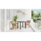 Preview: Garten Essgruppe mit Kissen 3 pcs Beige Poly-Rattan