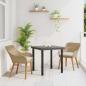 Preview: Garten Essgruppe mit Kissen 3 pcs Beige Poly-Rattan
