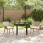 Preview: Garten Essgruppe mit Kissen 3 pcs Beige Poly-Rattan