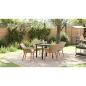 Preview: Garten Essgruppe mit Kissen 5 pcs Beige Poly-Rattan
