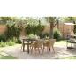 Preview: 5-teilige Garten Essgruppe Beige Poly Rattan