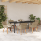 Preview: Garten Essgruppe mit Kissen 7 pcs Beige Poly-Rattan