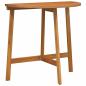 Preview: 3-teiliges faltbares Garten Bistro Set aus massivem Akazienholz, Faltbarer Gartentisch halbkreisförmig 78x46x75 cm aus massivem Akazienholz, Faltbare Gartenstühle 2 Stück 36x46x85 cm aus massivem Akazienholz