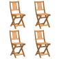 Preview: Faltbare Gartenstühle 4 Stk 36x46x86 cm Massivholz Akazie, Faltbare Gartenstühle 2 Stk 36x46x85 cm Massivholz Akazie