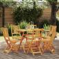 Preview: ARDEBO.de - Klappbare Gartenstühle 6 Stk 36x46x86 cm Massivholz Akazie, Klappbare Gartenstühle 2 Stk 36x46x85 cm Massivholz Akazie