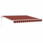 Preview: Automatische einziehbare Markise in Orange und Braun 300x250 cm