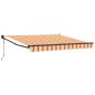 Preview: Automatische Einziehbare Markise Beige und Rot Gestreift 300x250 cm