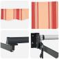 Preview: Automatische Einziehbare Markise Beige und Rot Gestreift 300x250 cm