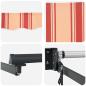 Preview: Automatische Einziehbare Markise Beige und Rot Gestreift 300x250 cm