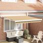 Preview: ARDEBO.de - Automatische Einziehbare Markise mit mehrfarbigen Streifen 300x250 cm