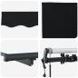 Preview: Automatische einziehbare Markise Schwarz 300x250 cm, Markisenersatzstoff für 3x2.5 m Rahmen Schwarz