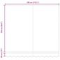 Preview: Manuelle Einziehbare Markise Beige 300x250 cm, Markisenersatzstoff für 3x2,5 m Rahmen Beige
