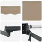 Preview: Automatische Einziehbare Markise Beige 300x250 cm, Markisenersatzstoff für Rahmen 3x2.5 m Beige