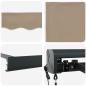 Preview: Automatische Einziehbare Markise Beige 300x250 cm, Markisen Ersatzstoff für 3x2,5 m Rahmen Beige