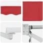 Preview: automatische einziehbare Markise Rot 300x250 cm, Markisen Ersatzstoff für 3x2,5 m Rahmen Rot