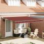 Preview: ARDEBO.de - Automatische Einziehbare Markise Orange und Braun 350x250 cm