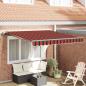 Preview: ARDEBO.de - automatische einziehbare Markise Orange und Braun 350x250 cm