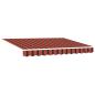 Preview: ARDEBO.de - Automatische Einziehbare Markise Orange und Braun 350x250 cm