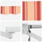 Preview: Automatische Einziehbare Markise Gelb und Orange 350x250 cm