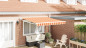 Preview: Automatische Einziehbare Markise Gelb und Orange 350x250 cm