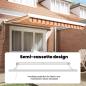 Preview: Ausziehbare Markise Gelb und Orange 350 x 250 x 165 cm