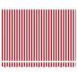 Preview: automatische einziehbare Markise rot-weiß gestreift 350x250 cm