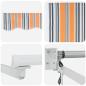Preview: Automatische Einziehbare Markise Multicolor Streifen 350x250 cm