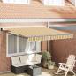 Preview: ARDEBO.de - Automatische Einziehbare Markise Multicolour Stripe 350x250 cm