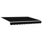 Preview: Automatische Einziehbare Markise Schwarz 350x250 cm, Markisenersatzstoff für Rahmen 3,5x2,5 m Schwarz