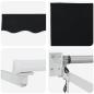 Preview: Automatische Einziehbare Markise Schwarz 350x250 cm, Markisen-Ersatzstoff für 3,5x2,5 m Rahmen Schwarz