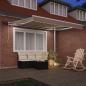 Preview: manuelle Markise mit LED Beige 350x250 cm, Markisen Ersatzstoff für 3,5x2,5 m Rahmen Beige