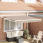 Preview: ARDEBO.de - Manuelle Einziehbare Markise Beige 350x250 cm, Ersatzstoff für Markise für 3,5x2,5 m Gestell Beige