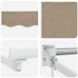 Preview: Manuelle Einziehbare Markise Beige 350x250 cm, Ersatzstoff für Markise für 3,5x2,5 m Gestell Beige