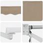Preview: Automatische Einziehbare Markise Beige 350x250 cm, Markisen-Ersatzstoff für 3.5x2.5 m Rahmen Beige