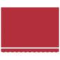Preview: manuelle einziehbare Markise mit LED rot 350x250 cm, Markisen-Ersatzstoff für 3.5x2.5 m Rahmen rot