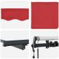 Preview: Automatische Einziehbare Markise Rot 350x250 cm, Markisenersatzstoff für 3.5x2.5 m Rahmen Rot