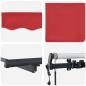 Preview: Automatische Einziehbare Markise Rot 350x250 cm, Markisenersatzstoff für 3.5x2.5 m Rahmen Rot