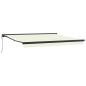 Preview: Automatische einziehbare Markise Creme 400x300 cm