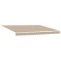 Preview: Automatische Einziehbare Markise Beige 400x300 cm, Markisen-Ersatzstoff für 4x3 m Rahmen Beige