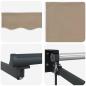 Preview: Manuelle Einziehbare Markise Beige 400x300 cm, Markiseneinsatzstoff für 4x3 m Gestell Beige