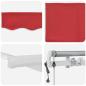 Preview: Automatische einziehbare Markise Rot 400x300 cm, Markisen-Ersatzstoff für 4x3 m Rahmen Rot