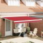 Preview: ARDEBO.de - Automatische einziehbare Markise Rot 400x300 cm, Markisentuch Ersatz für 4x3 m Rahmen Rot