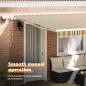 Preview: manuelle einziehbare Markise mit LED Grün und Gelb 400x300 cm, Markisen-Ersatzgewebe für Rahmen 4x3 m Grün und Gelb