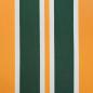 Preview: Automatische Einziehbare Markise Grün und Gelb 400x300 cm, Markisen-Ersatzstoff für 4x3 m Rahmen Grün und Gelb