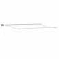 Preview: Manuelle einziehbare Markise mit LED Orange und Braun 400x350 cm